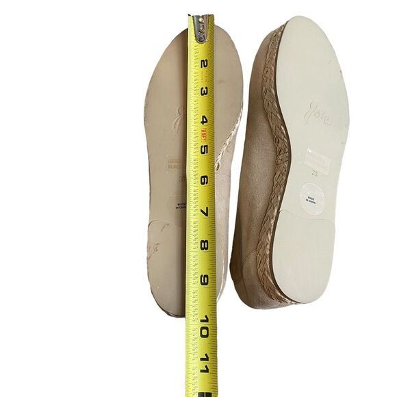 Joie Suede‎ Leather Flats Size 7.5 Beige Espadrille Slip On Coastal Natural Boho - Picture 8 of 8